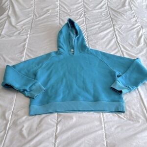 Outdoor Voices Nimbus Blue Cropped Hoodie Sweatshirt Size XS